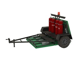 Установка инфракрасного нагрева на прицепе ИКН SG-400-TD